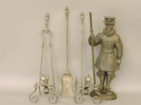 Lot 454 - An iron 'beefeater' companion set