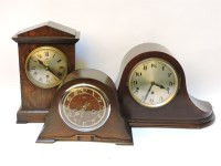 Lot 331 - An oak 'RAF' mantel clock