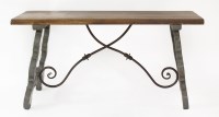 Lot 522 - A Spanish centre table