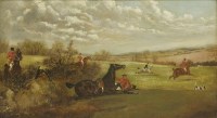 Lot 284 - Charles Faulkner (late 19th century)
A HUNTING SCENE
Signed l.r.