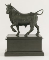 Lot 115 - A bronze bull