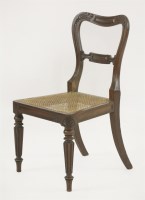 Lot 469 - A George IV mahogany single chair