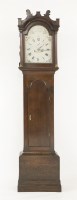 Lot 317 - A George III oak longcase clock