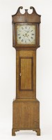 Lot 318 - A small Regency eight-day oak(?) longcase clock