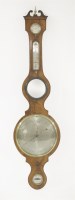 Lot 342 - A Regency mahogany wheel barometer