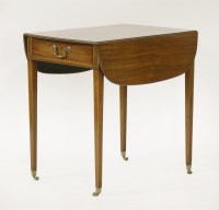 Lot 425 - A Sheraton period inlaid mahogany Pembroke table