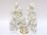 Lot 138 - A pair of Derby bisque figures