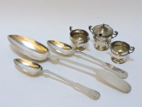 Lot 76 - A large Continental serving spoon