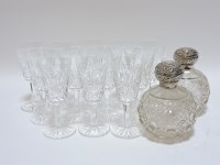 Lot 272 - A pair of cut glass scent bottles