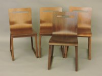 Lot 449 - Four Italian design laminated chairs