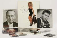 Lot 33 - SINGERS AND ACTORS:
Signed photographs