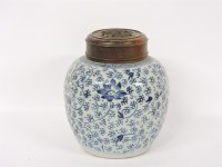 Lot 239 - A late 18th century blue and white jar