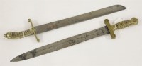 Lot 167 - A Confederate short sword/cutlass