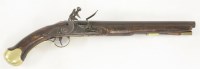 Lot 168 - A George III 'Tower' long sea service flintlock belt pistol