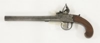 Lot 171 - A 19th century Bass of London flintlock pistol