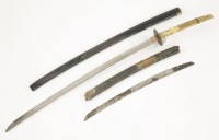 Lot 182 - A Japanese katana