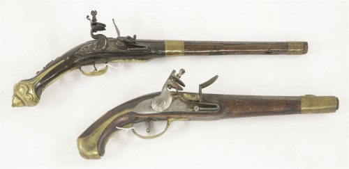 Lot 186 - An early 19th century Russian flintlock pistol