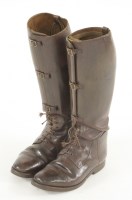 Lot 188 - A pair of British Boer War period brown leather boots