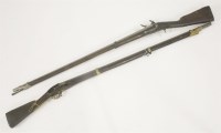 Lot 203 - Two French St Etienne flintlock muskets