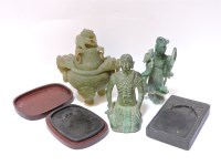 Lot 194 - Two Chinese ink stones