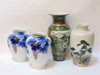 Lot 361 - A pair of 20th century Fukugawa vases