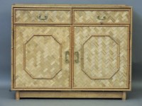 Lot 468 - A bamboo side cabinet