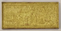 Lot 395 - An interesting Burmese gilt lacquer Plaque