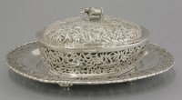 Lot 154 - A silver Butter Dish