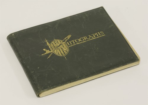 Lot 18 - AUTOGRAPH ALBUM (Old Vic.):
Belonging to Rhea S Leslie Mitchell