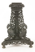 Lot 465 - A late 19th century Anglo Indian hardwood jardinière stand