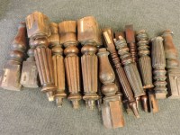 Lot 290 - A collection of eighteen table legs