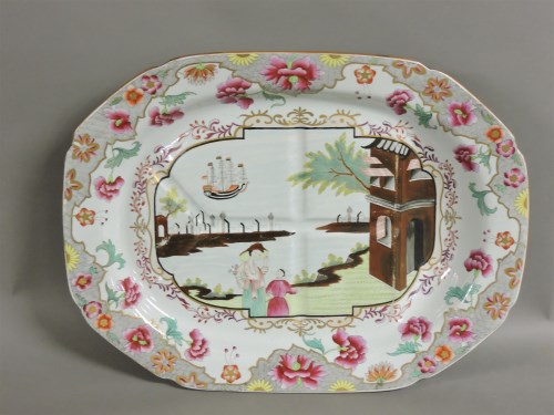 Lot 198 - A 19th century Spode meat plate