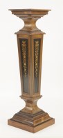 Lot 466 - A late Victorian inlaid rosewood pedestal