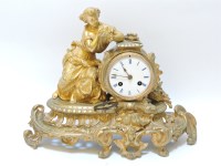 Lot 247A - A French 19th century rococo ormolu clock