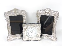 Lot 120 - A pair of modern silver front photograph frames