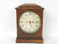 Lot 205 - A late Regency period mahogany bracket clock