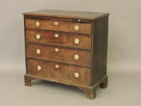 Lot 492 - A Georgian mahogany bachelor's chest