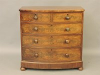 Lot 532A - A Victorian mahogany bowfront chest of drawers