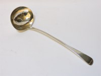 Lot 68 - A Georgian silver ladle