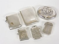 Lot 46 - Four silver vesta cases