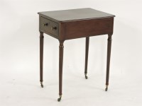 Lot 522 - A mahogany single drawer table