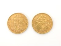 Lot 22 - A Victorian gold half sovereign