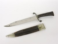 Lot 147 - A 19th century Bowie knife