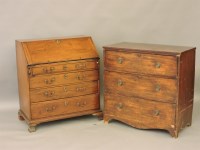 Lot 553 - A George III mahogany bureau