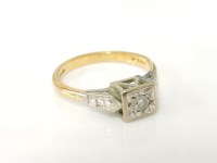 Lot 21 - An 18ct gold brilliant cut single stone diamond ring