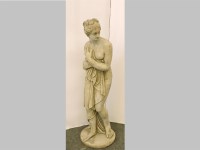 Lot 483A - A cast stone statue in the form of Pandora