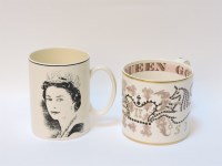 Lot 187 - A Coronation mug 'God Save The Queen'