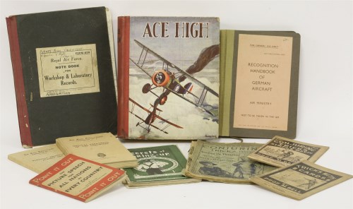 Lot 162 - MILITARY/WW2:
1.  A notebook belonging to: Sidney John Valentine