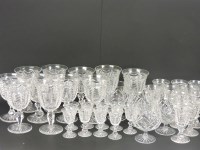 Lot 312 - An extensive suite of cut glassware