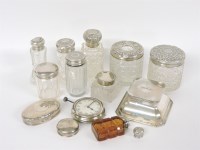 Lot 49 - Seven glass dressing table bottles